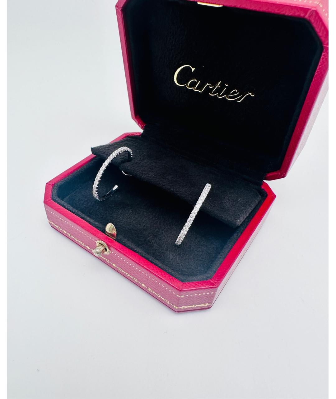 CARTIER Серебряные серьги из белого золота, фото 3