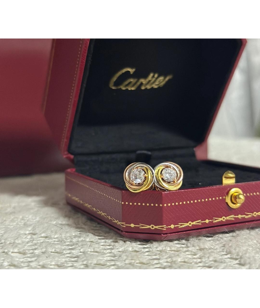 CARTIER Золотые серьги, фото 2