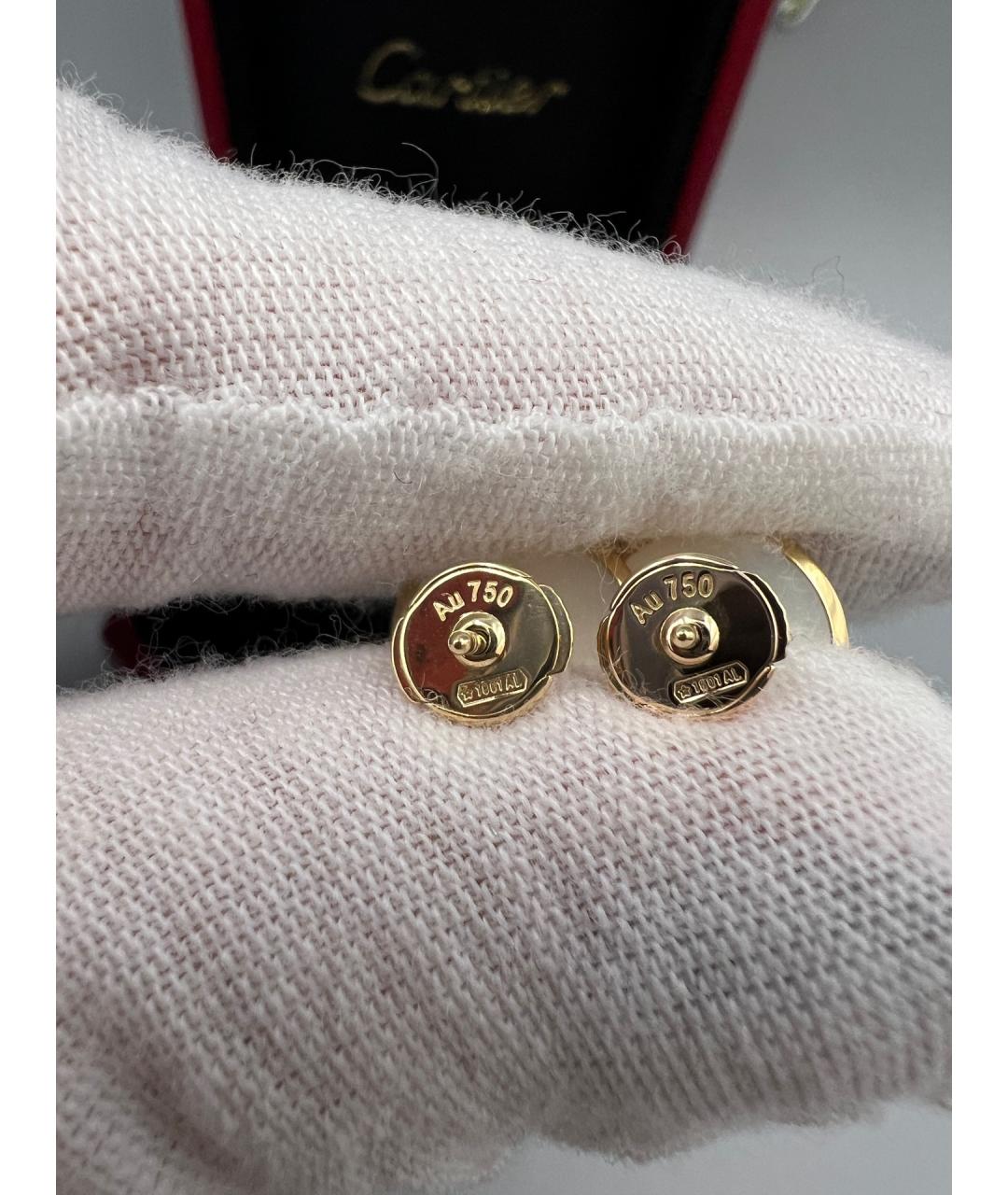 CARTIER Золотые серьги из розового золота, фото 4