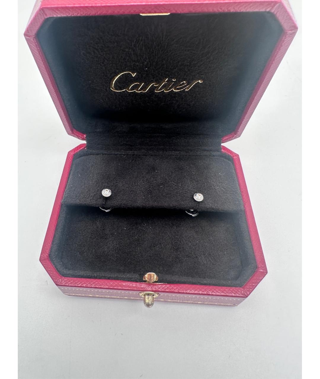 CARTIER Серебряные серьги из белого золота, фото 2