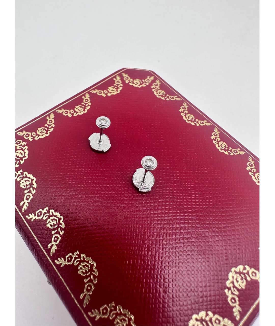 CARTIER Серебряные серьги из белого золота, фото 3