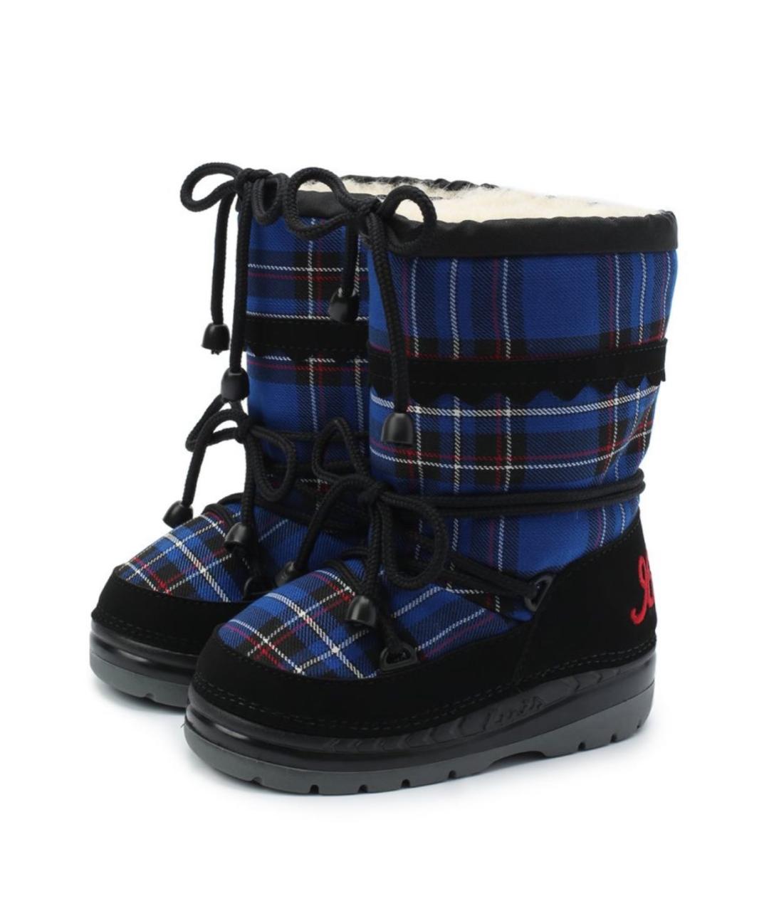 MOON BOOT Синие сапоги, фото 2