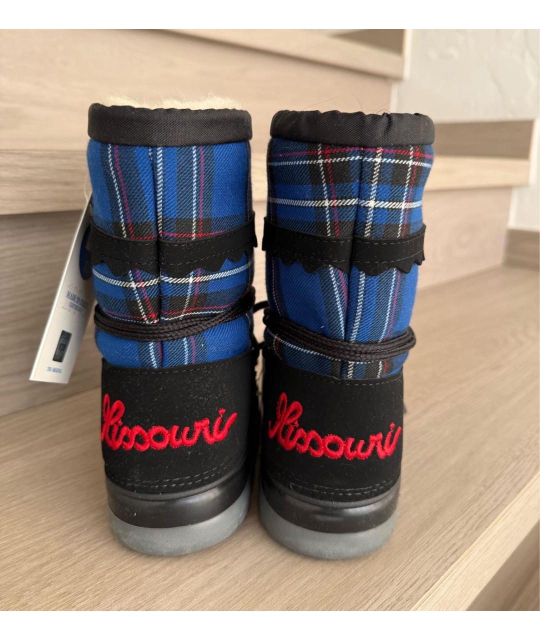 MOON BOOT Синие сапоги, фото 6