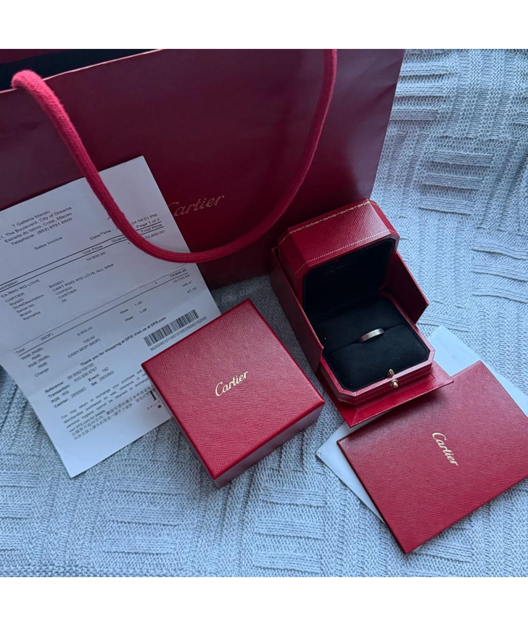 CARTIER Серое кольцо из белого золота, фото 2