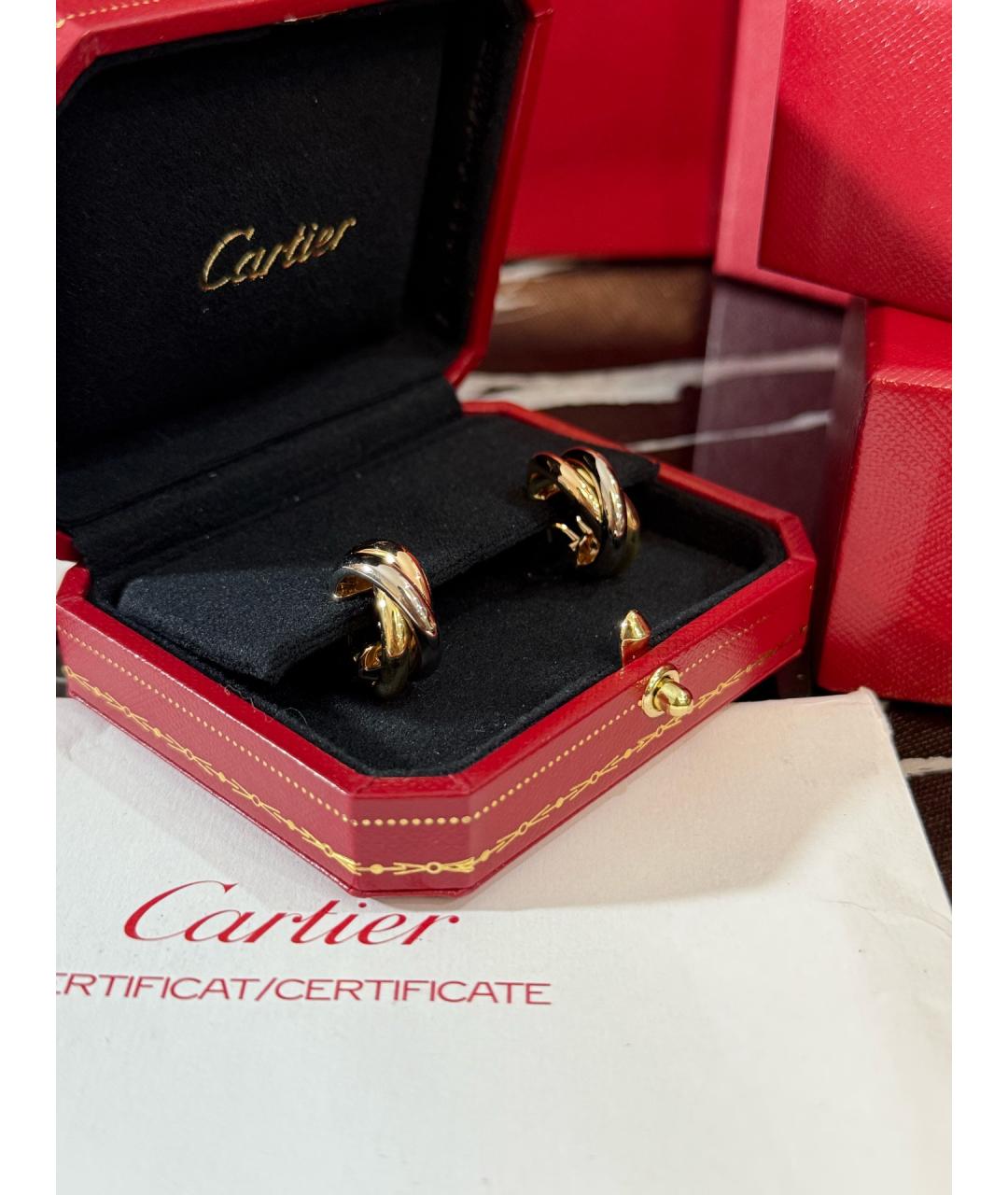 CARTIER Золотые серьги, фото 2