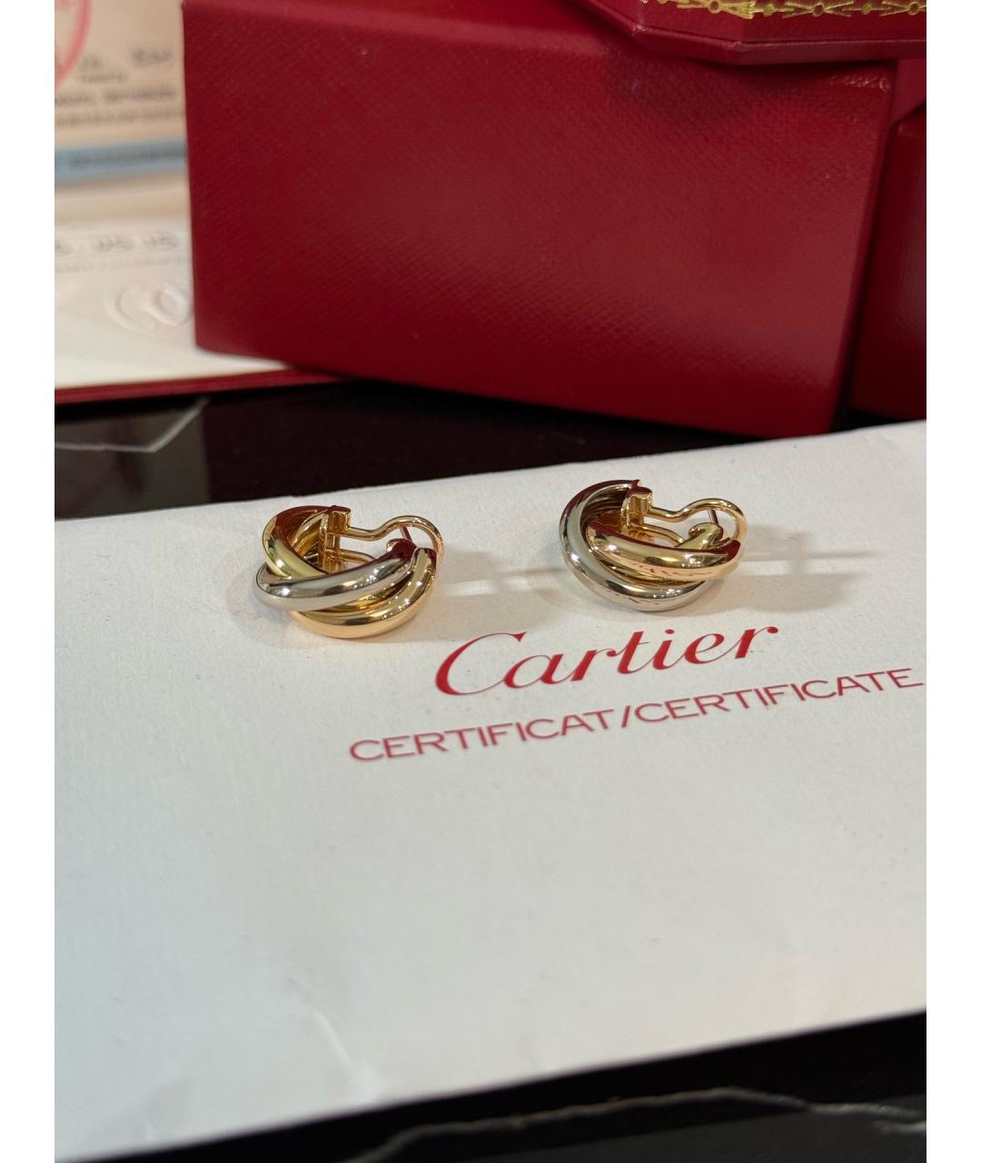 CARTIER Золотые серьги, фото 4
