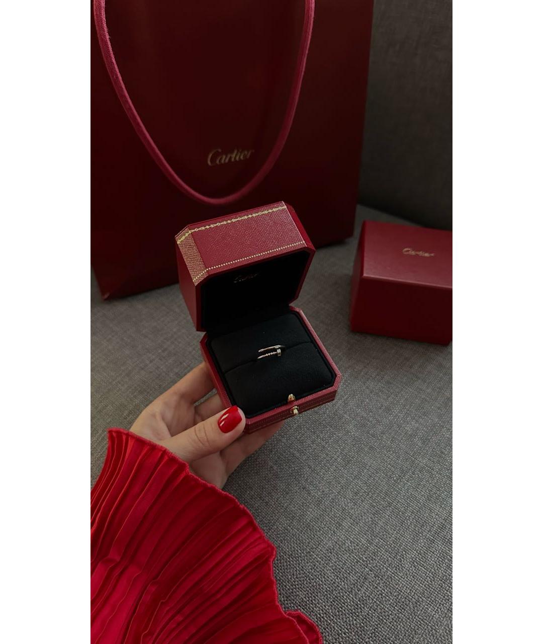 CARTIER Белое кольцо из белого золота, фото 7