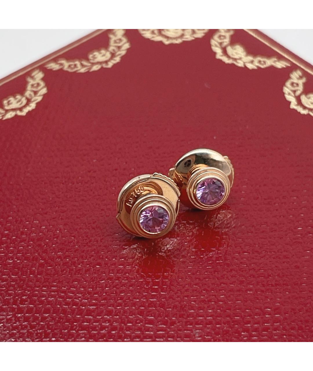 CARTIER Золотые серьги из розового золота, фото 4
