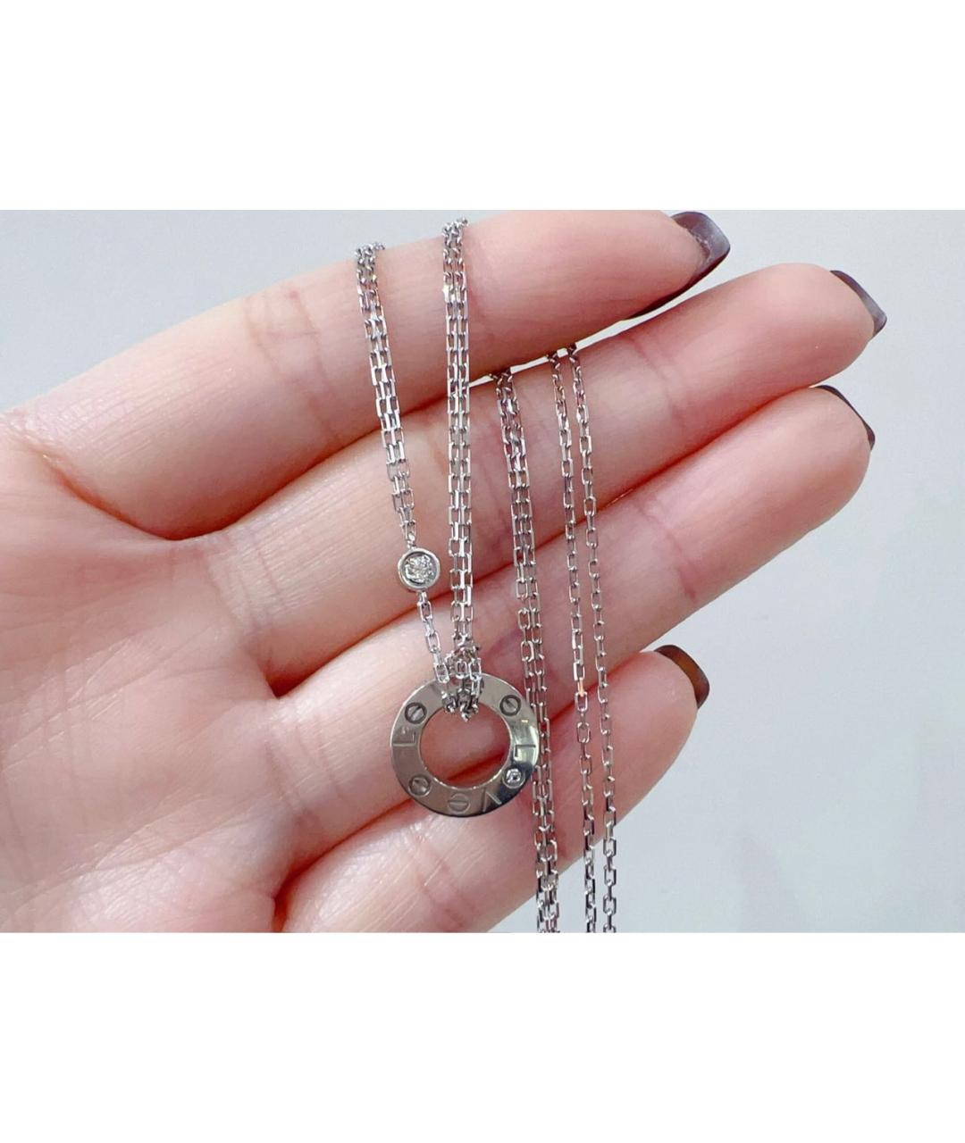 CARTIER Белое колье из белого золота, фото 6