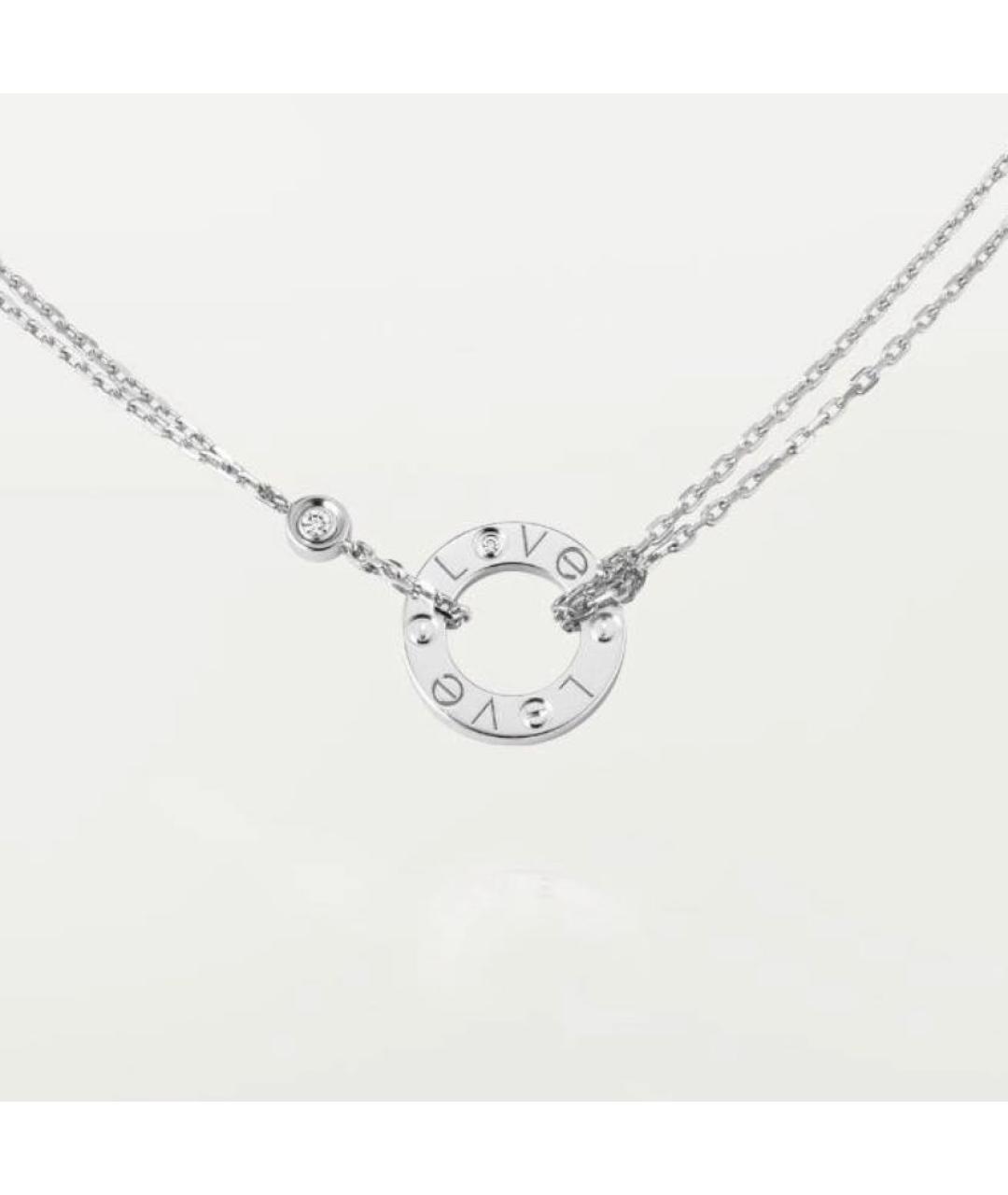 CARTIER Белое колье из белого золота, фото 7
