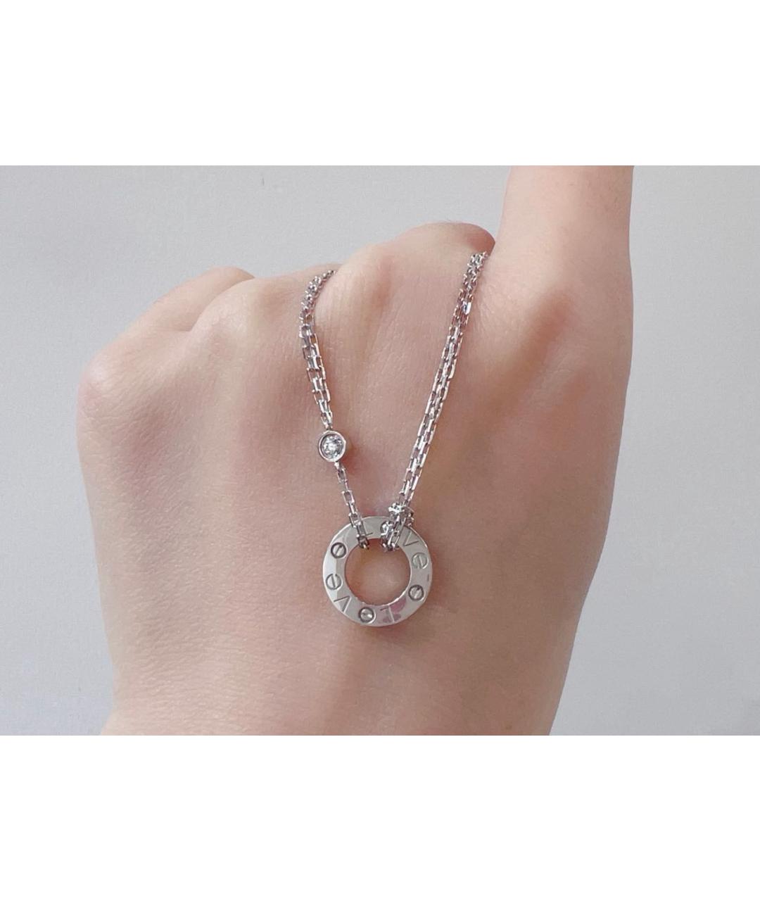 CARTIER Белое колье из белого золота, фото 2