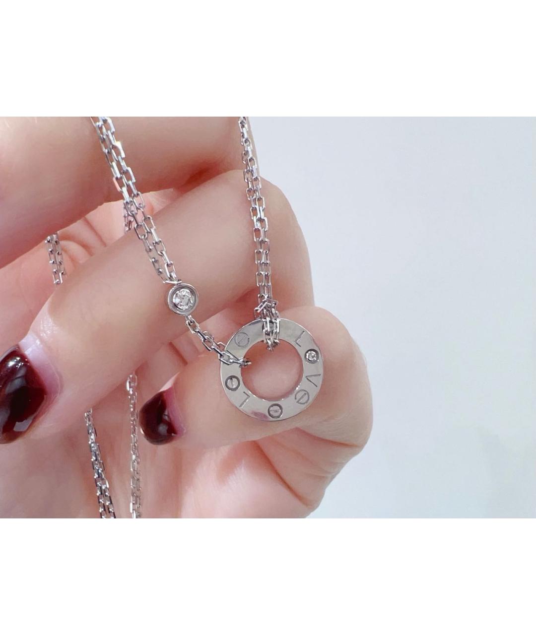 CARTIER Белое колье из белого золота, фото 4