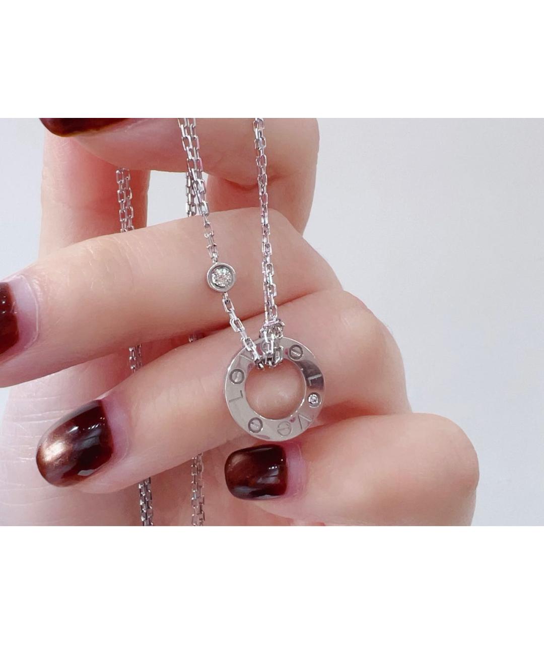 CARTIER Белое колье из белого золота, фото 3