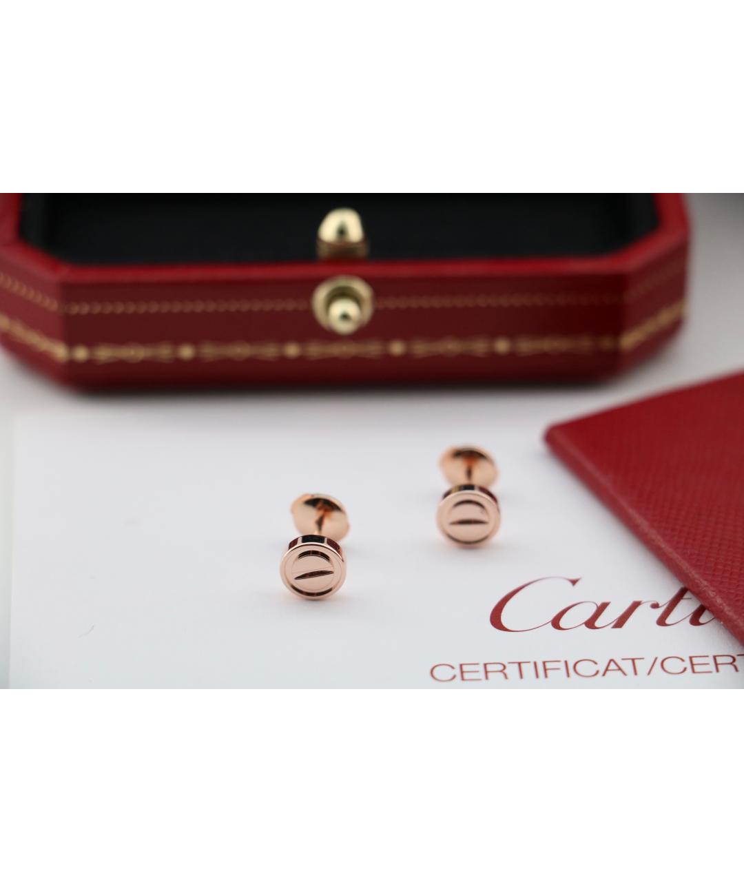 CARTIER Золотые серьги из розового золота, фото 3