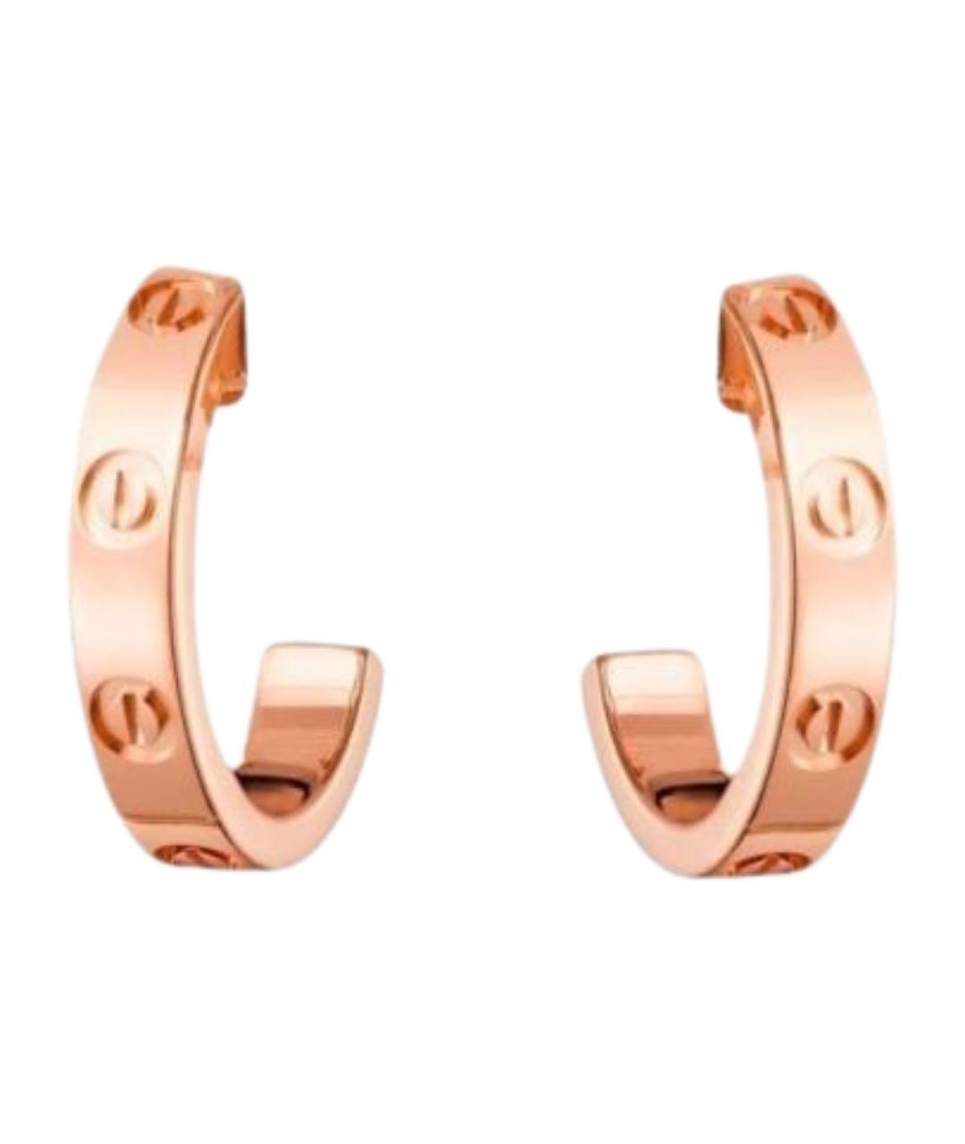 CARTIER Золотые серьги из розового золота, фото 1