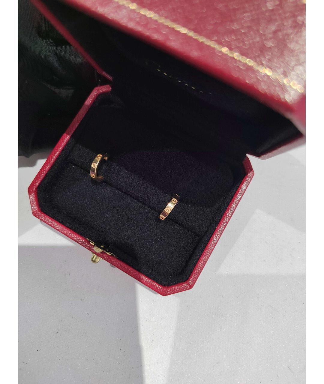 CARTIER Золотые серьги из розового золота, фото 2