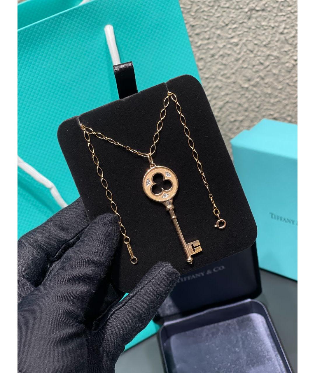 TIFFANY&CO Розовое колье из розового золота, фото 2