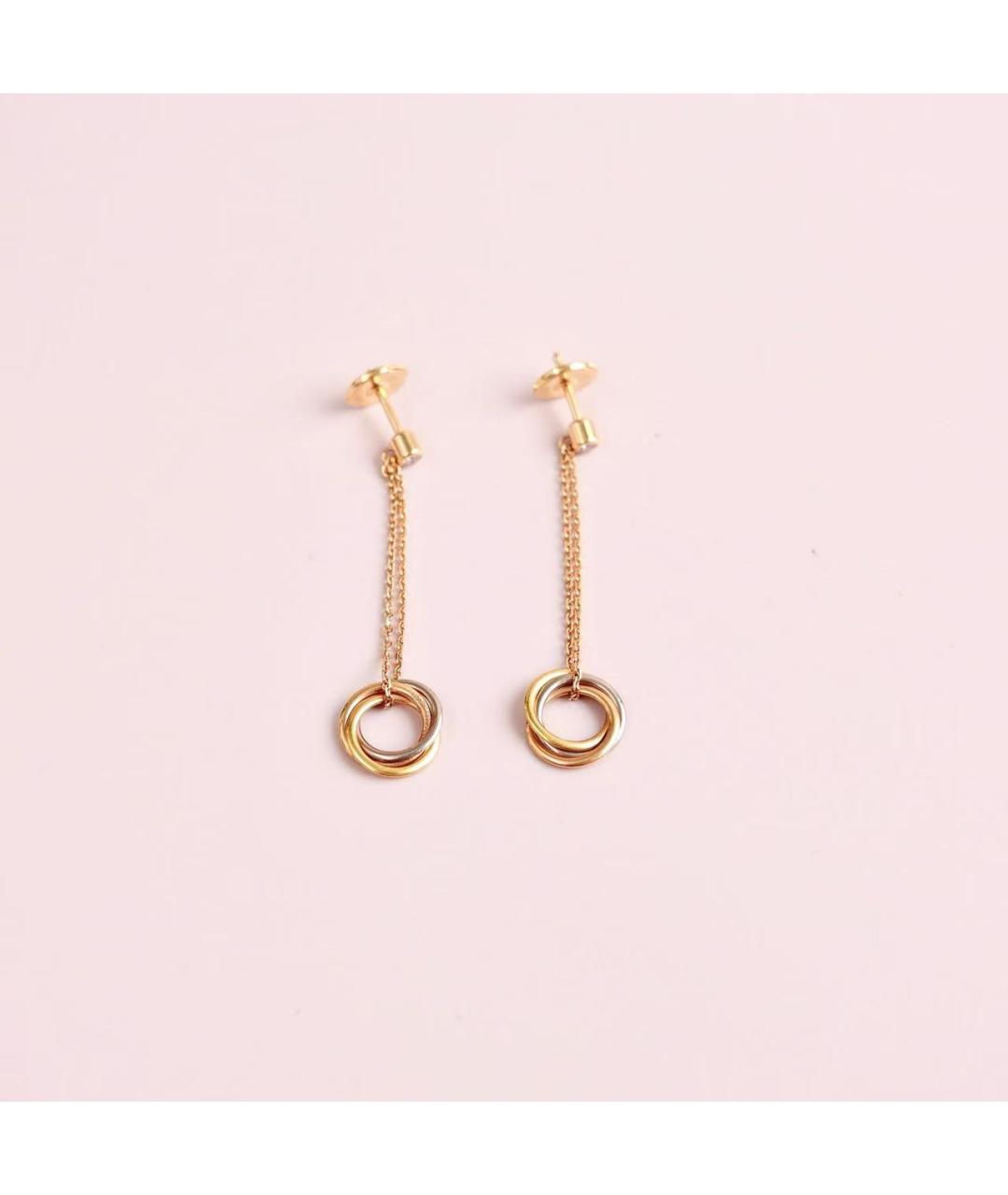 CARTIER Золотые серьги, фото 2