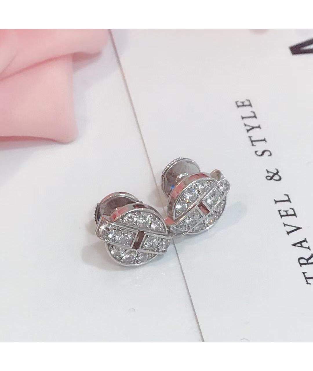 CARTIER Серебряные серьги из белого золота, фото 3