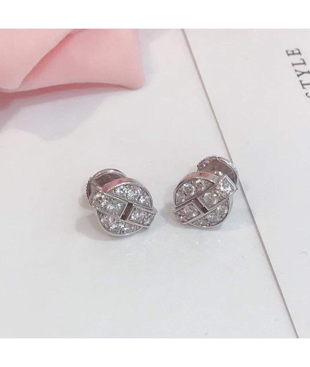 CARTIER Серебряные серьги из белого золота, фото 2
