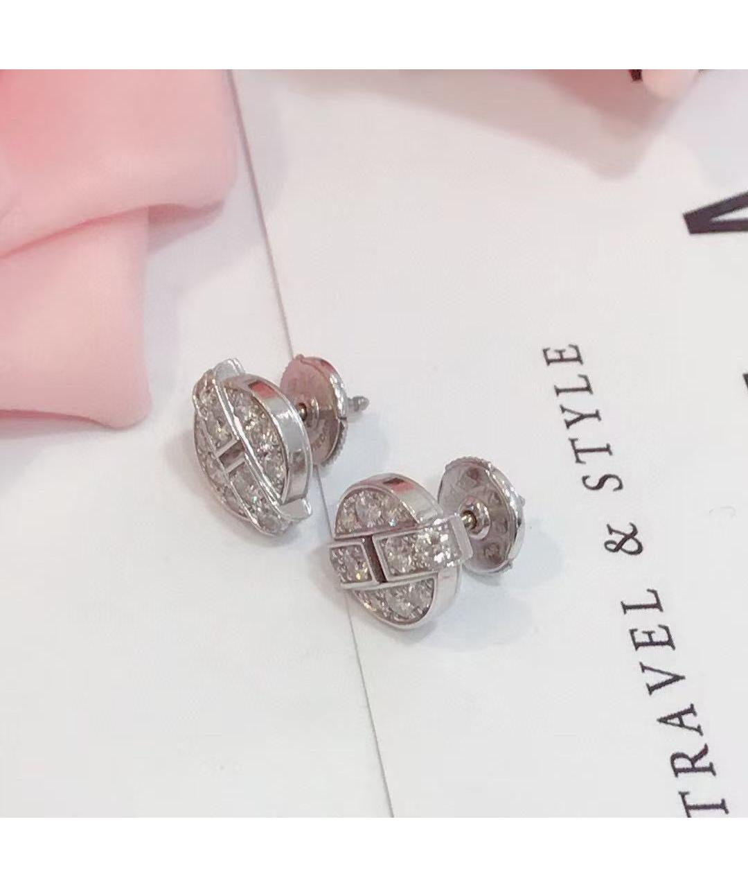 CARTIER Серебряные серьги из белого золота, фото 4