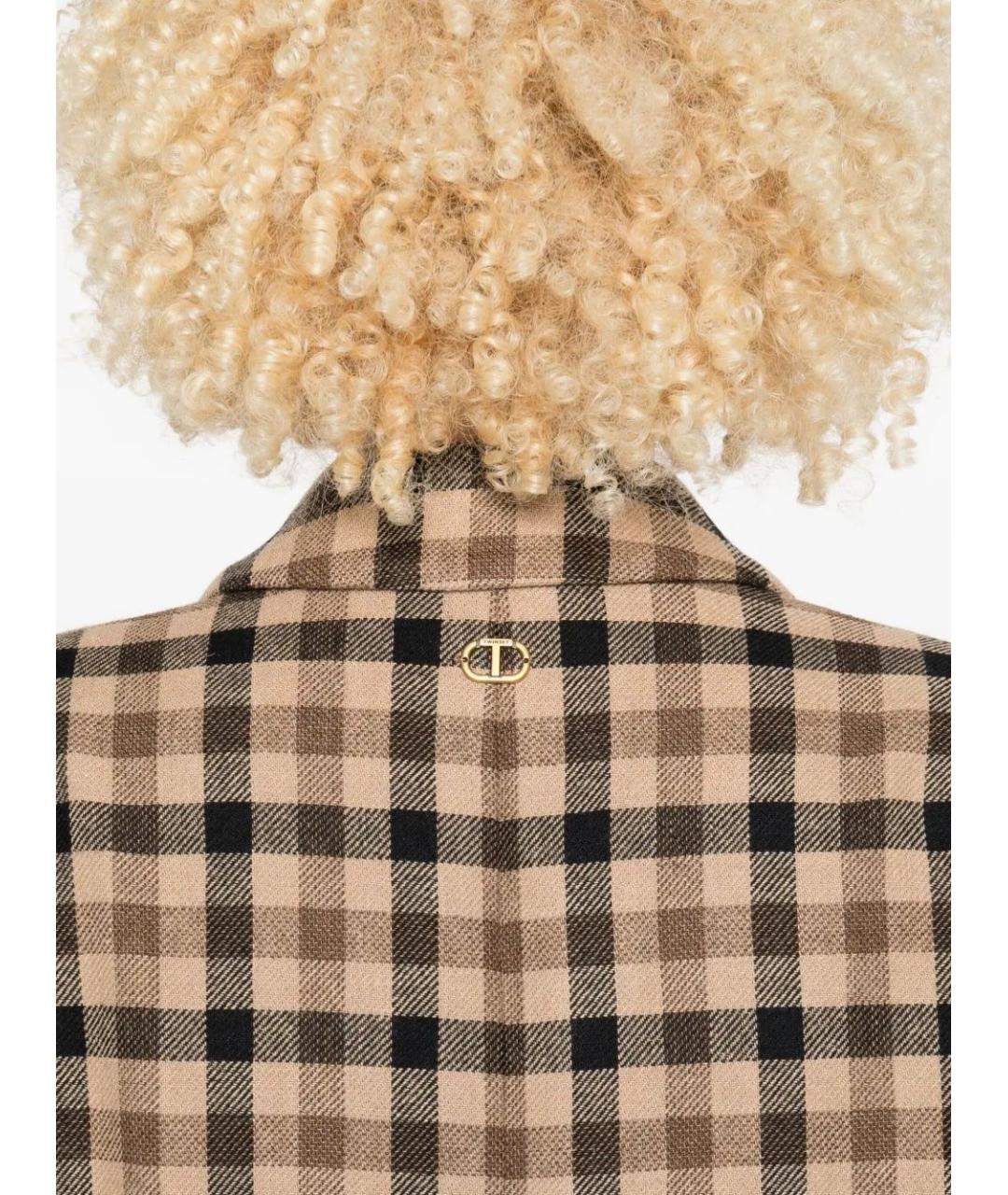 TWIN-SET Мульти хлопковое пальто, фото 3