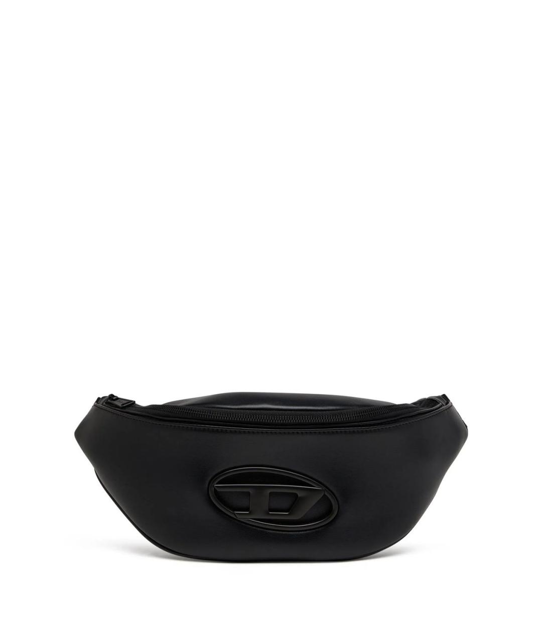 DIESEL Черная поясная сумка из искусственной кожи, фото 1
