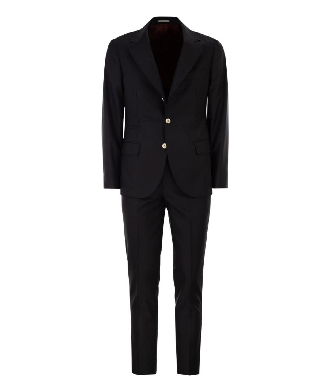 BRUNELLO CUCINELLI Темно-синий классический костюм, фото 1