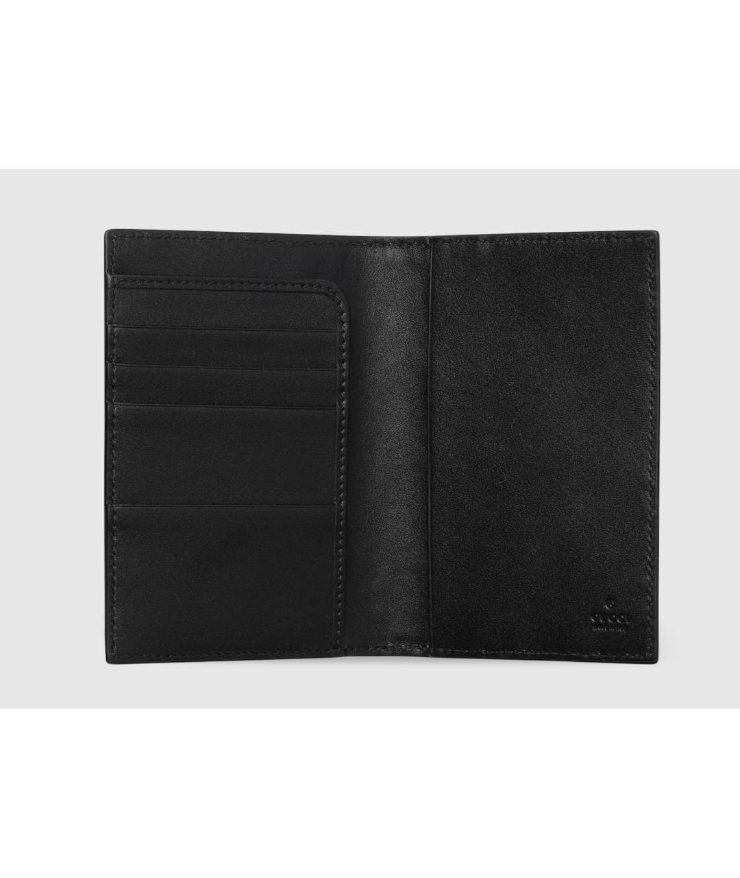 GUCCI Черный кожаный кошелек, фото 2