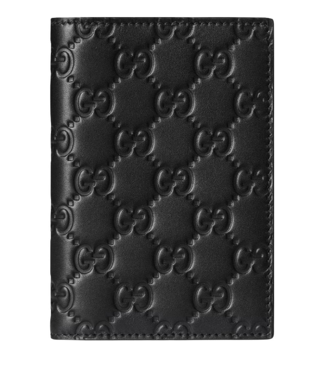 GUCCI Черный кожаный кошелек, фото 1