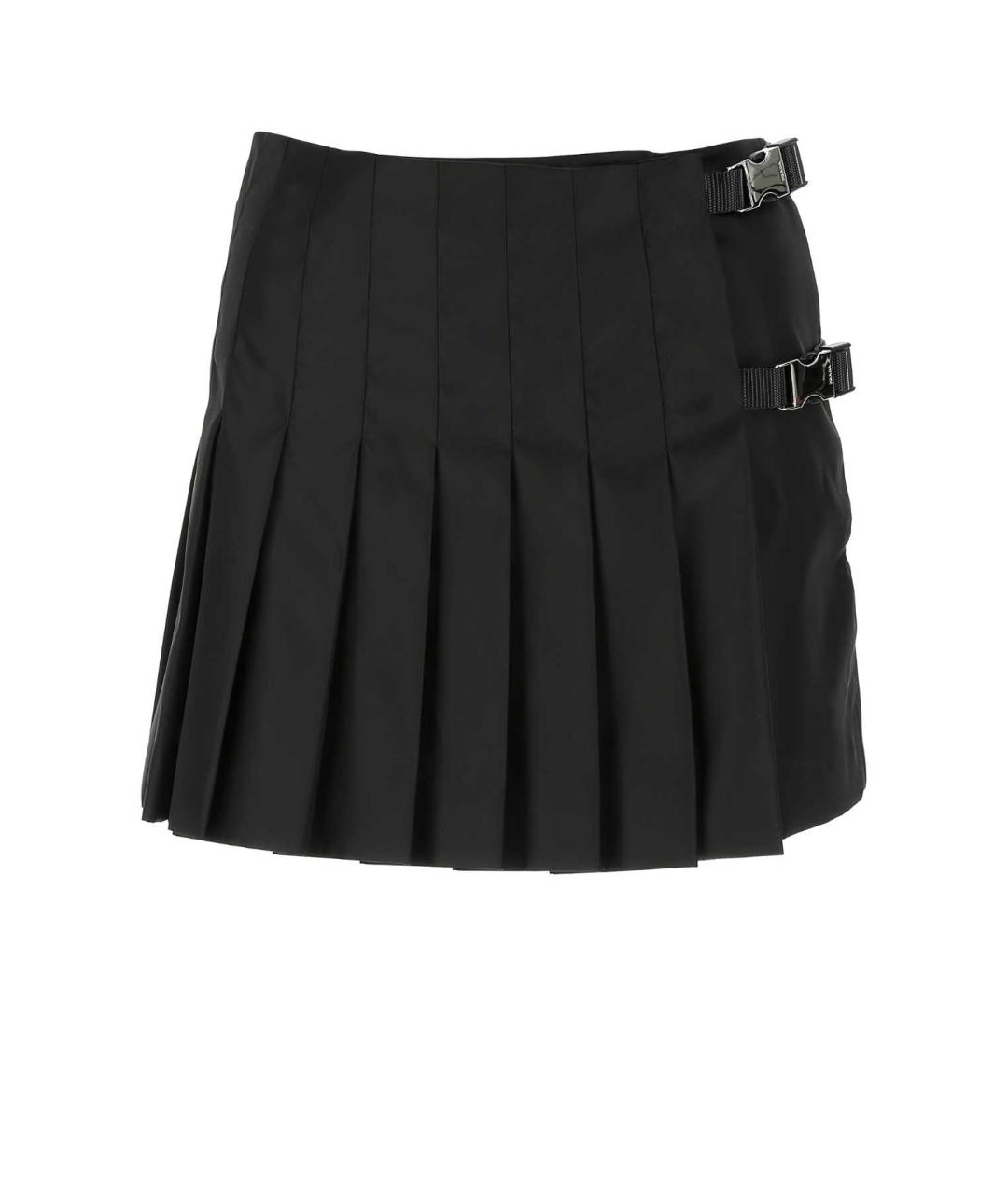 PRADA Черная полиамидовая юбка мини, фото 1
