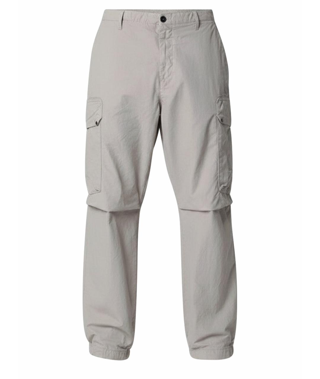 CP COMPANY Серые хлопковые повседневные брюки, фото 1