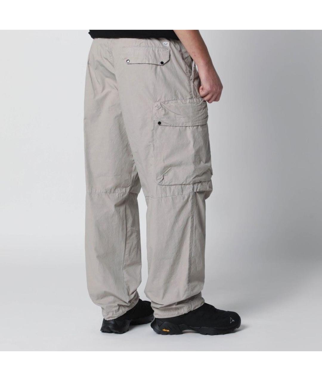CP COMPANY Серые хлопковые повседневные брюки, фото 2