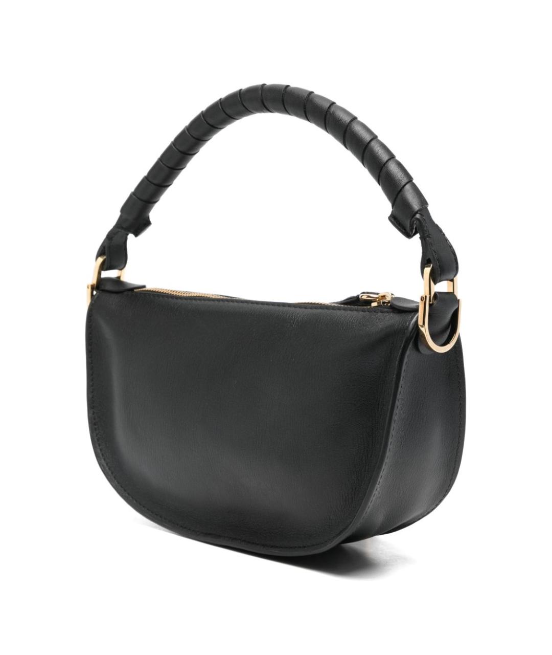 CHLOE Черная кожаная сумка через плечо, фото 4