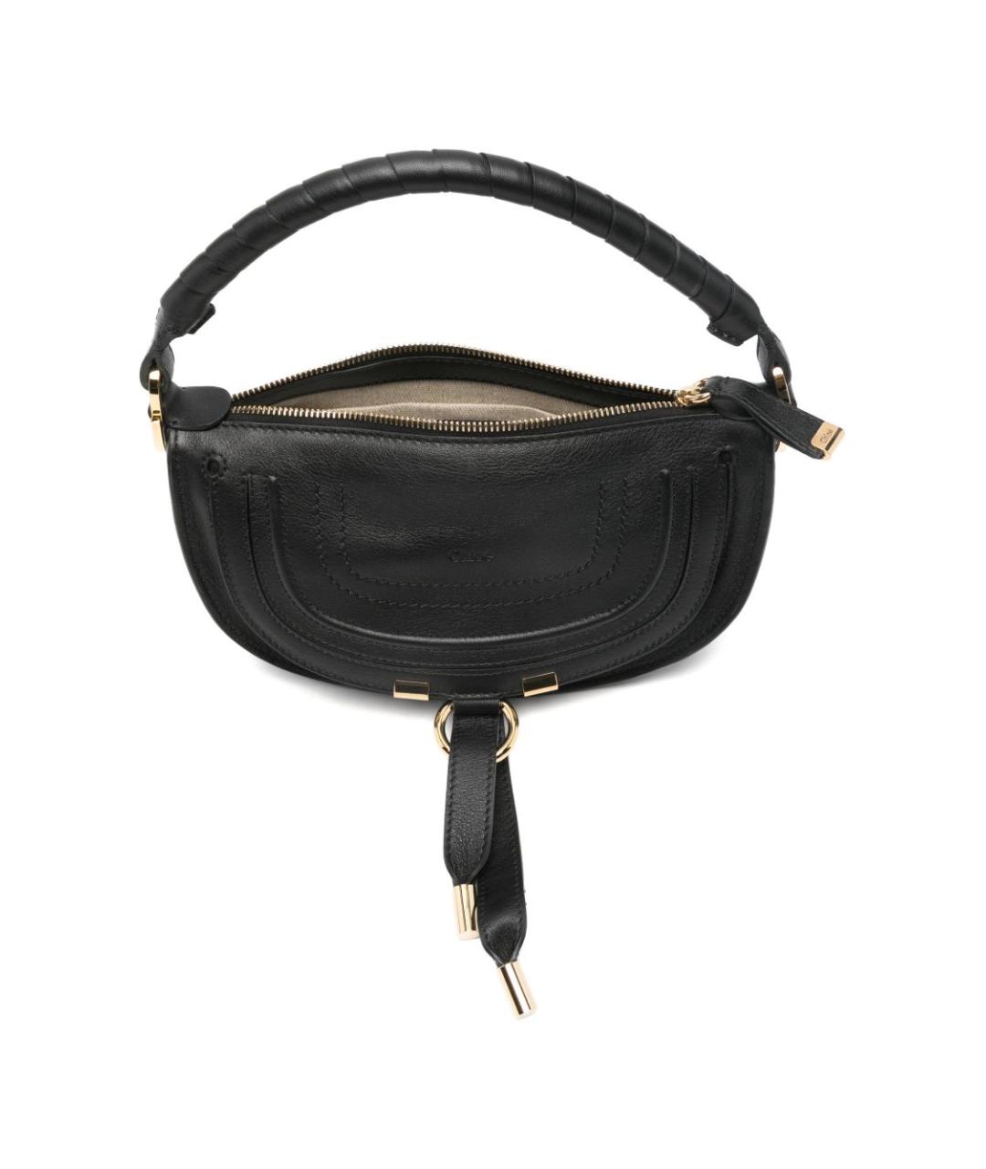 CHLOE Черная кожаная сумка через плечо, фото 5