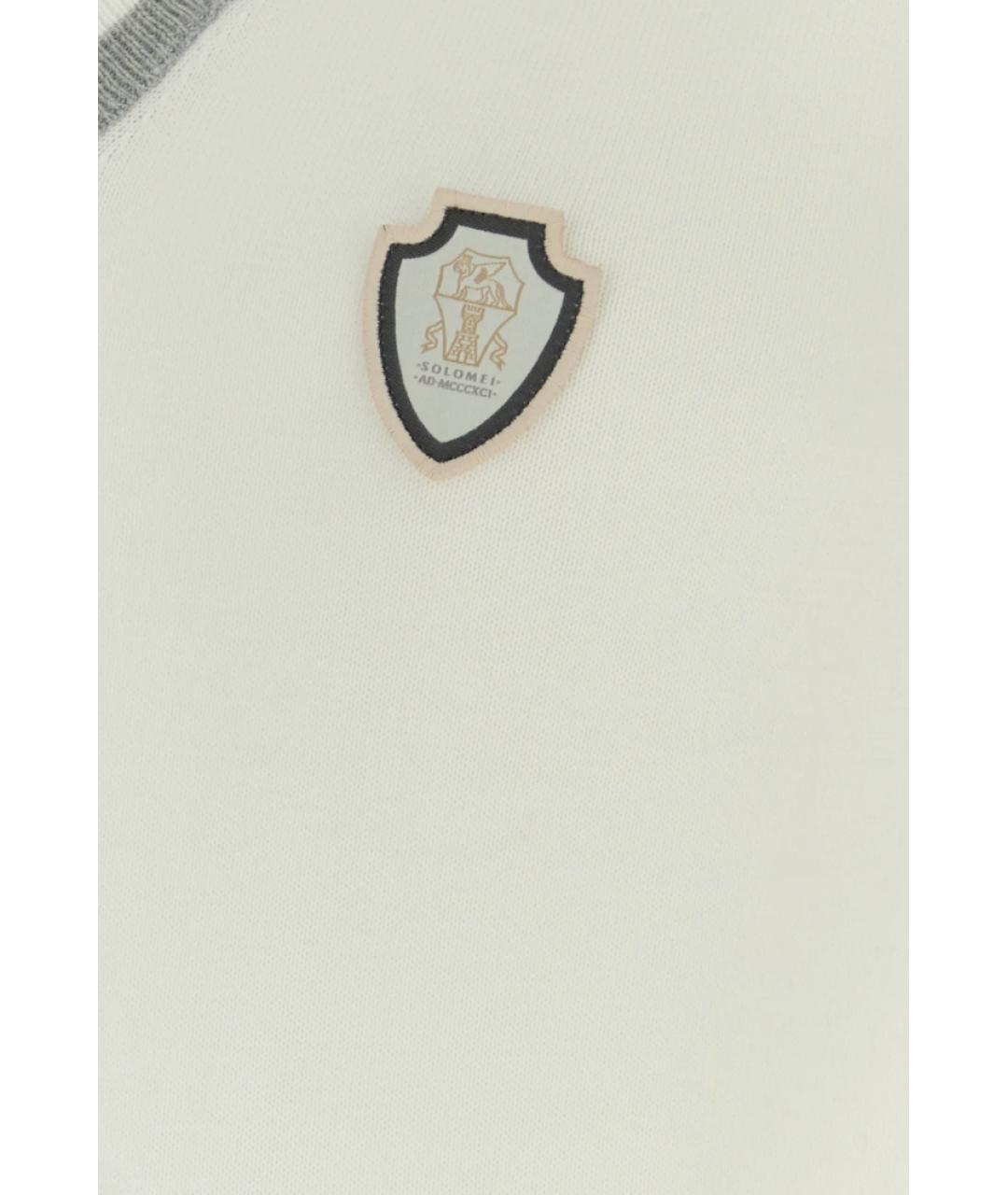 BRUNELLO CUCINELLI Белая хлопковая жилетка, фото 3