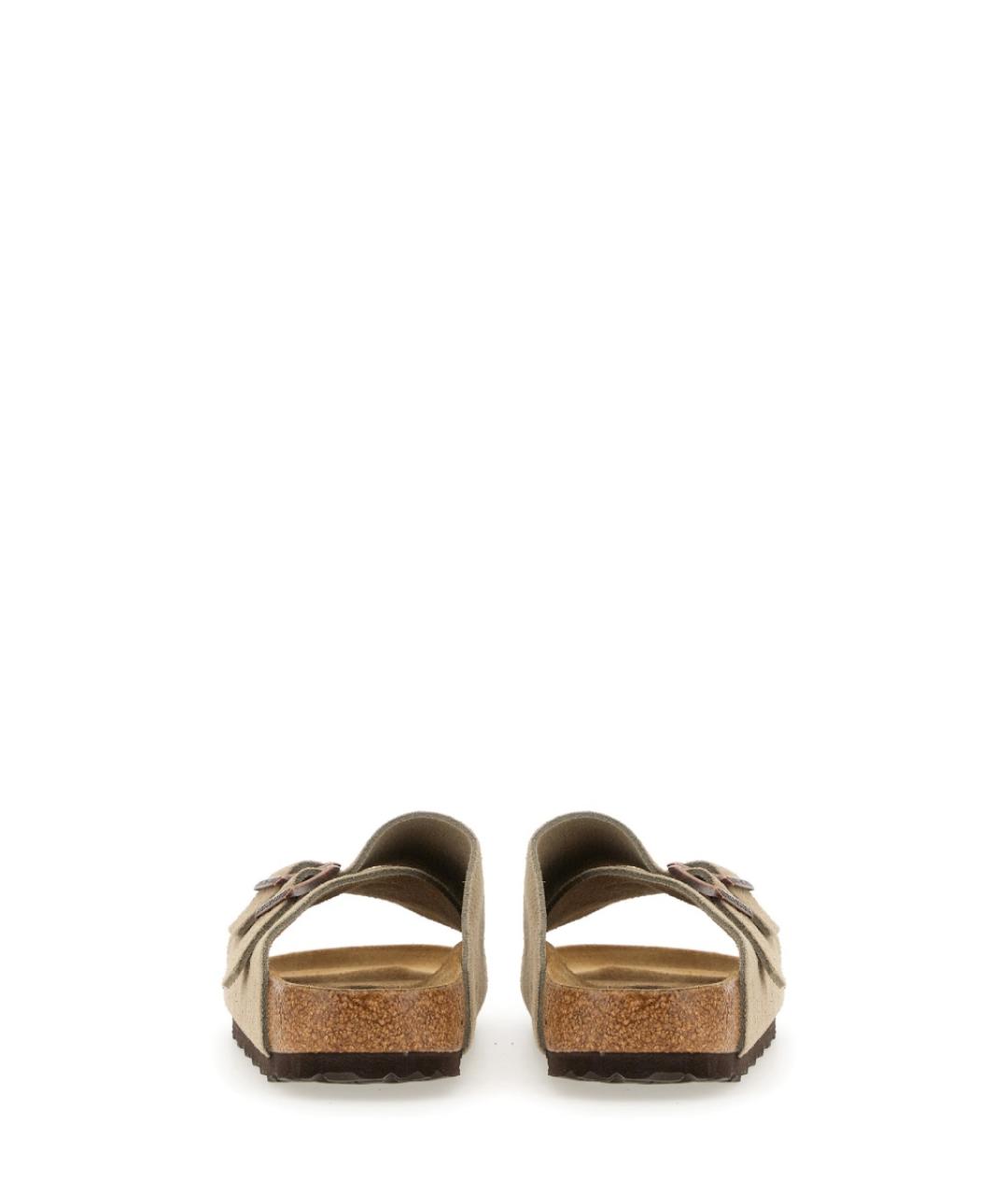 BIRKENSTOCK Бежевые замшевые сандалии, фото 3