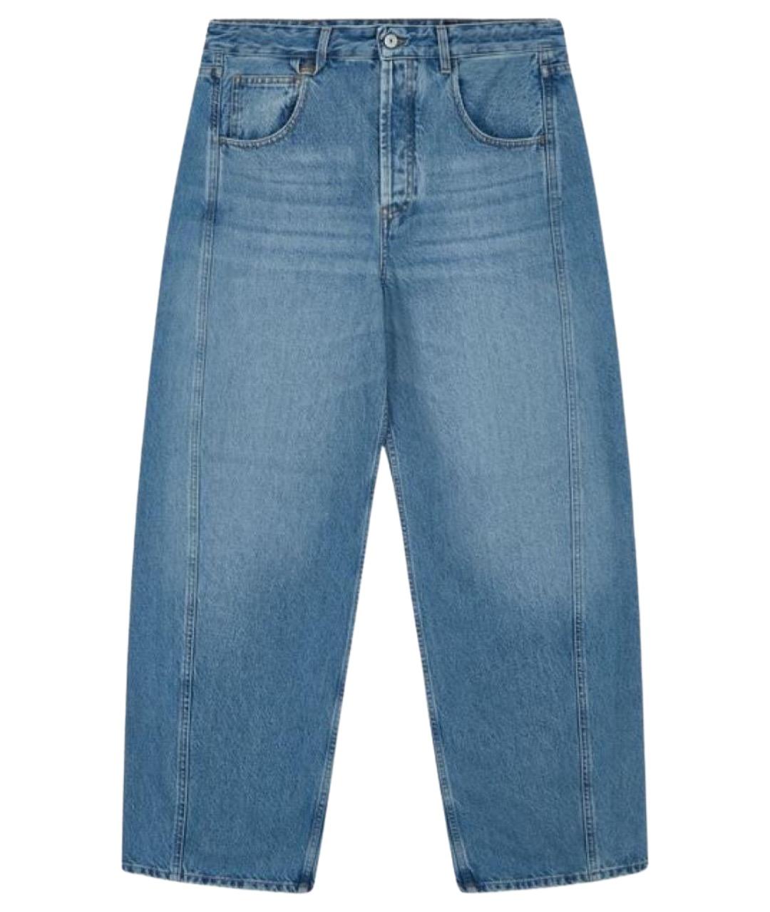 JACQUEMUS Синие хлопковые прямые джинсы, фото 1