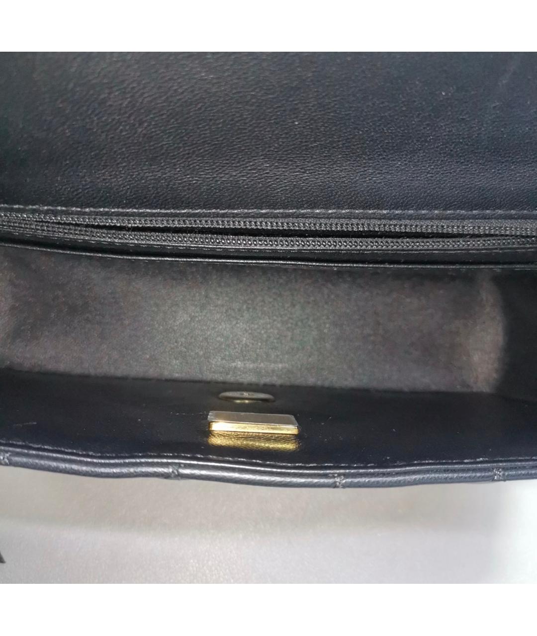 CHANEL Черная кожаная сумка через плечо, фото 6