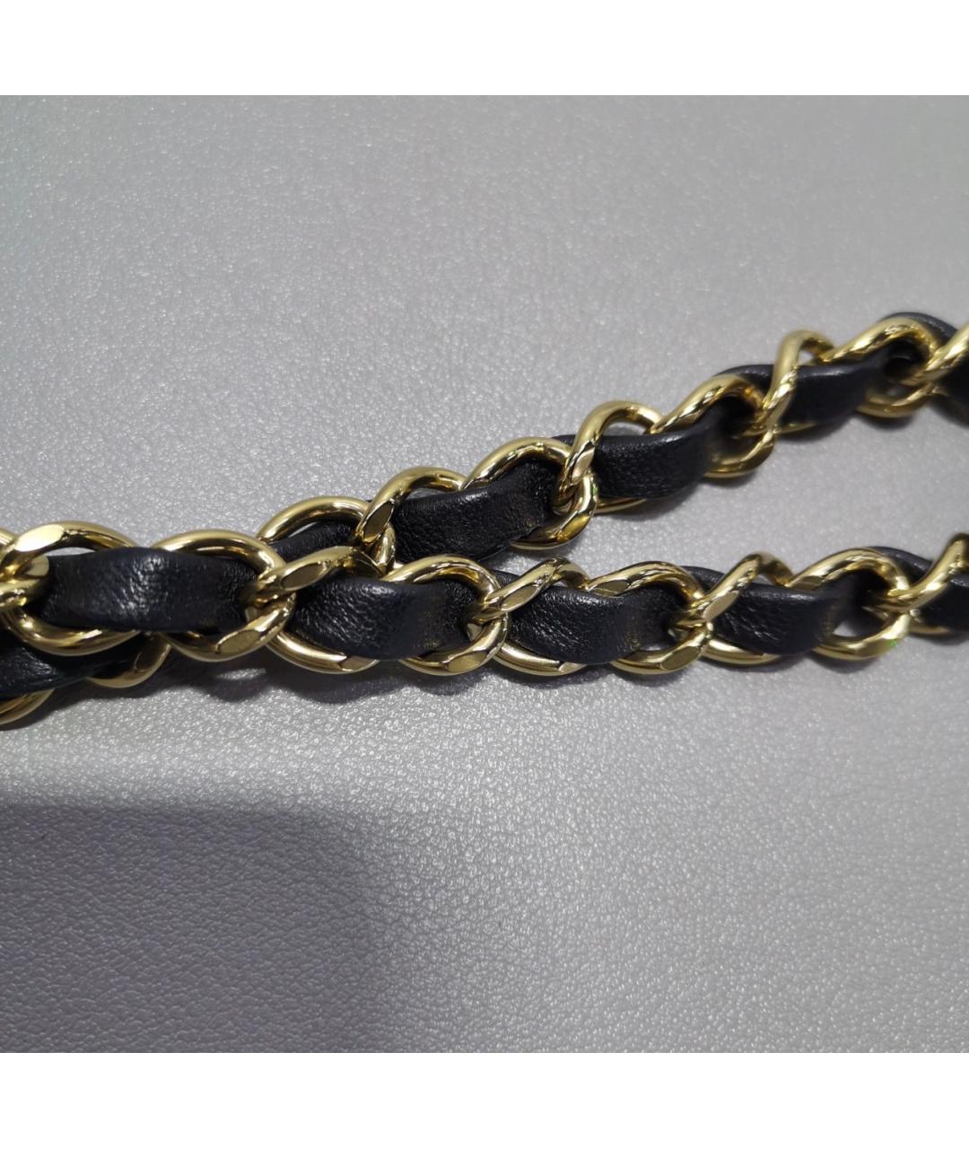 CHANEL Черная кожаная сумка через плечо, фото 7