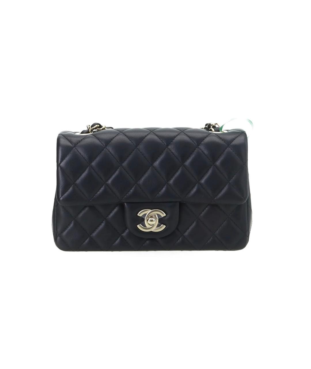 CHANEL Черная кожаная сумка через плечо, фото 8