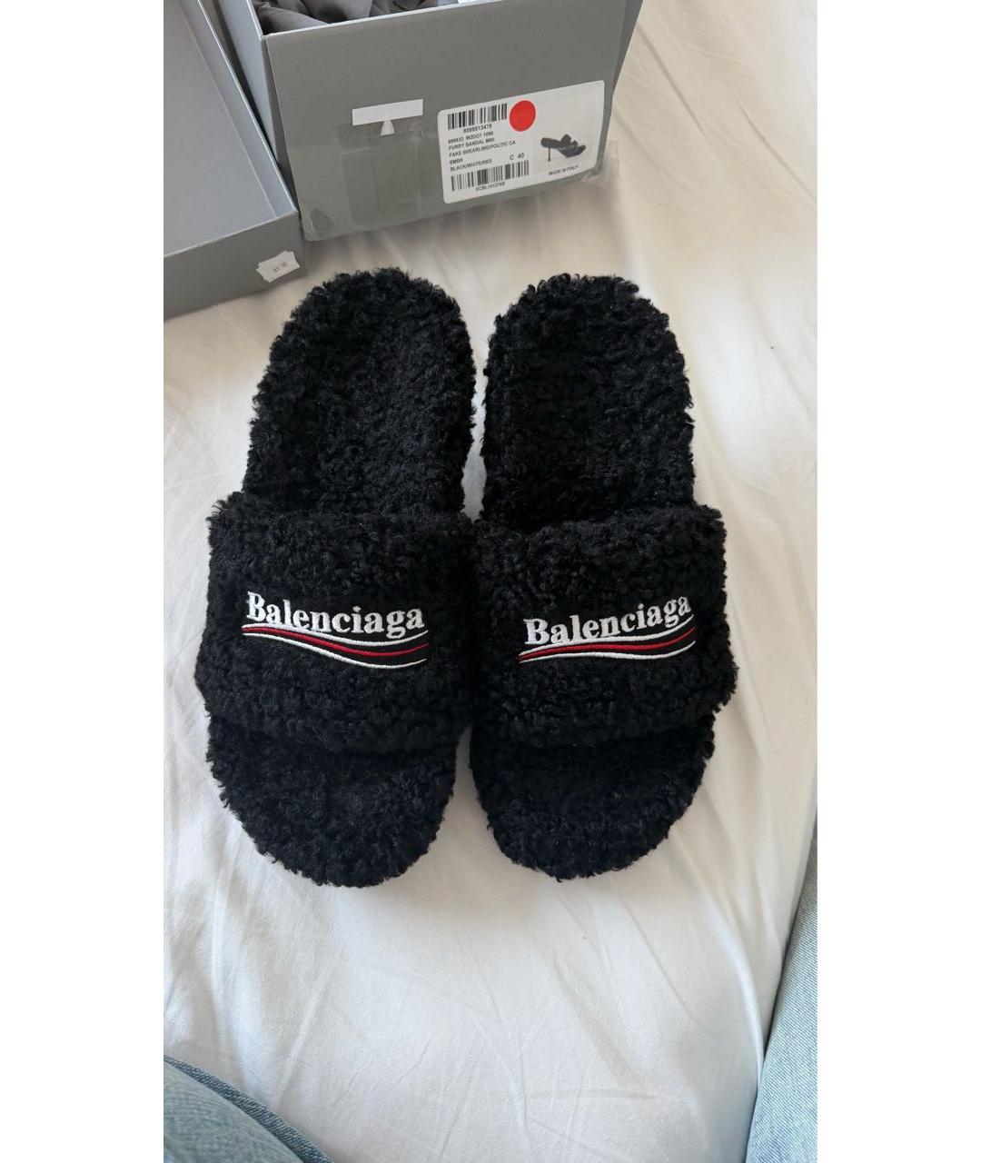 BALENCIAGA Черные мюли, фото 2