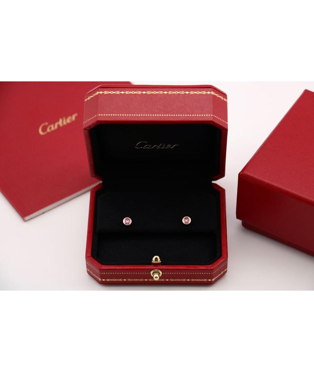 CARTIER Золотые серьги из розового золота, фото 2