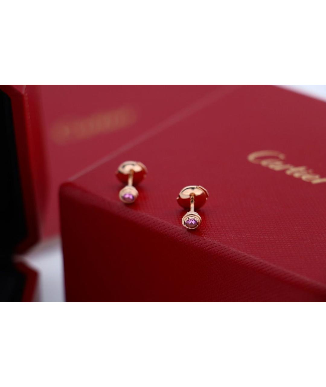 CARTIER Золотые серьги из розового золота, фото 3