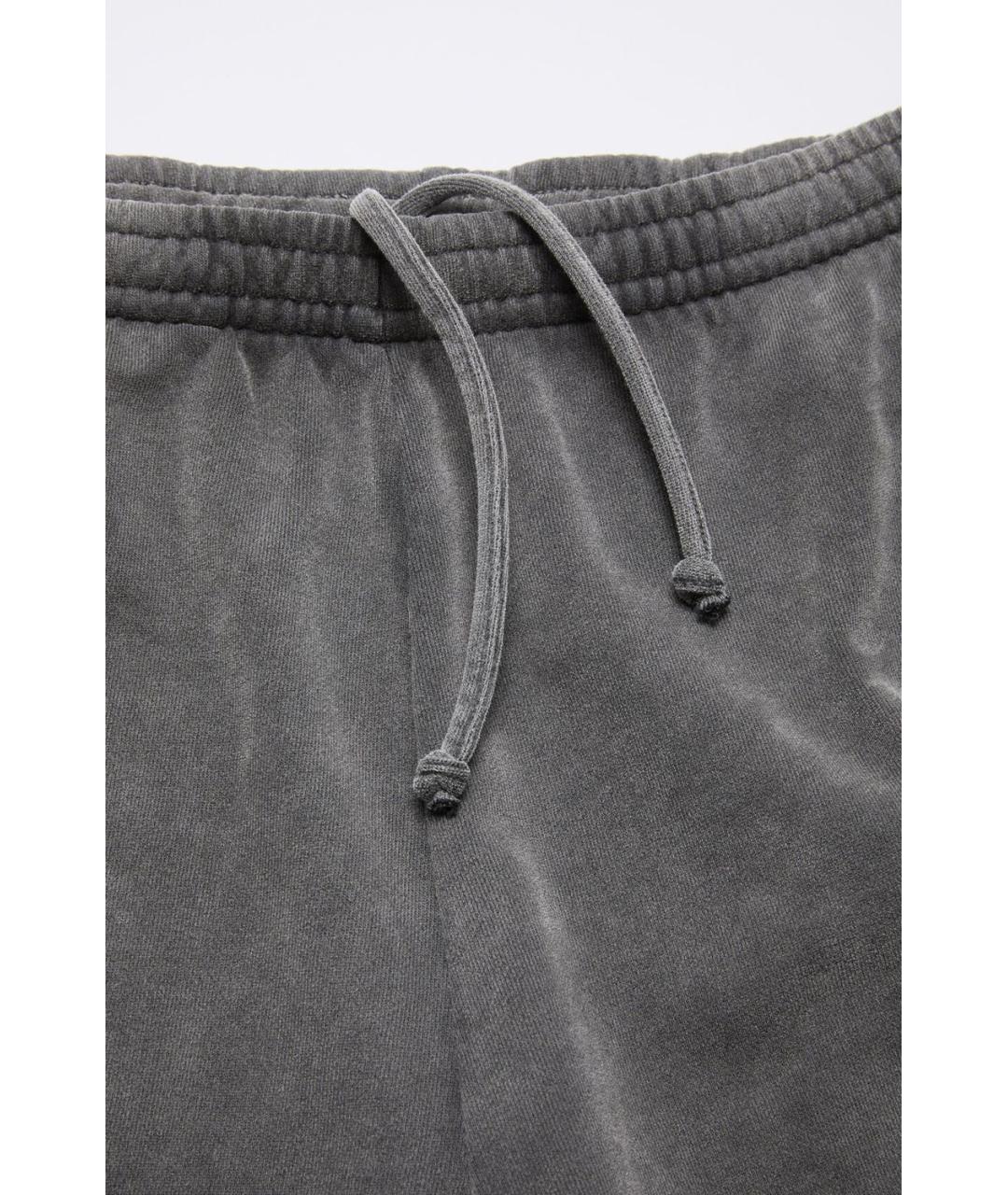 ACNE STUDIOS Серые хлопковые шорты, фото 2