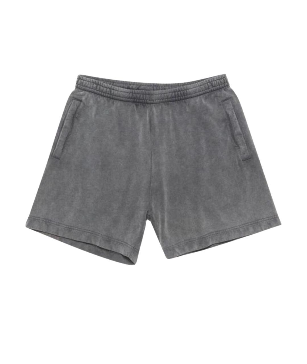 ACNE STUDIOS Серые хлопковые шорты, фото 1