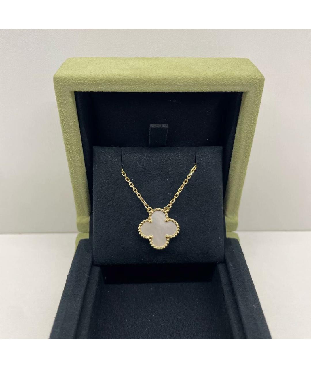 VAN CLEEF & ARPELS Белое колье из желтого золота, фото 2