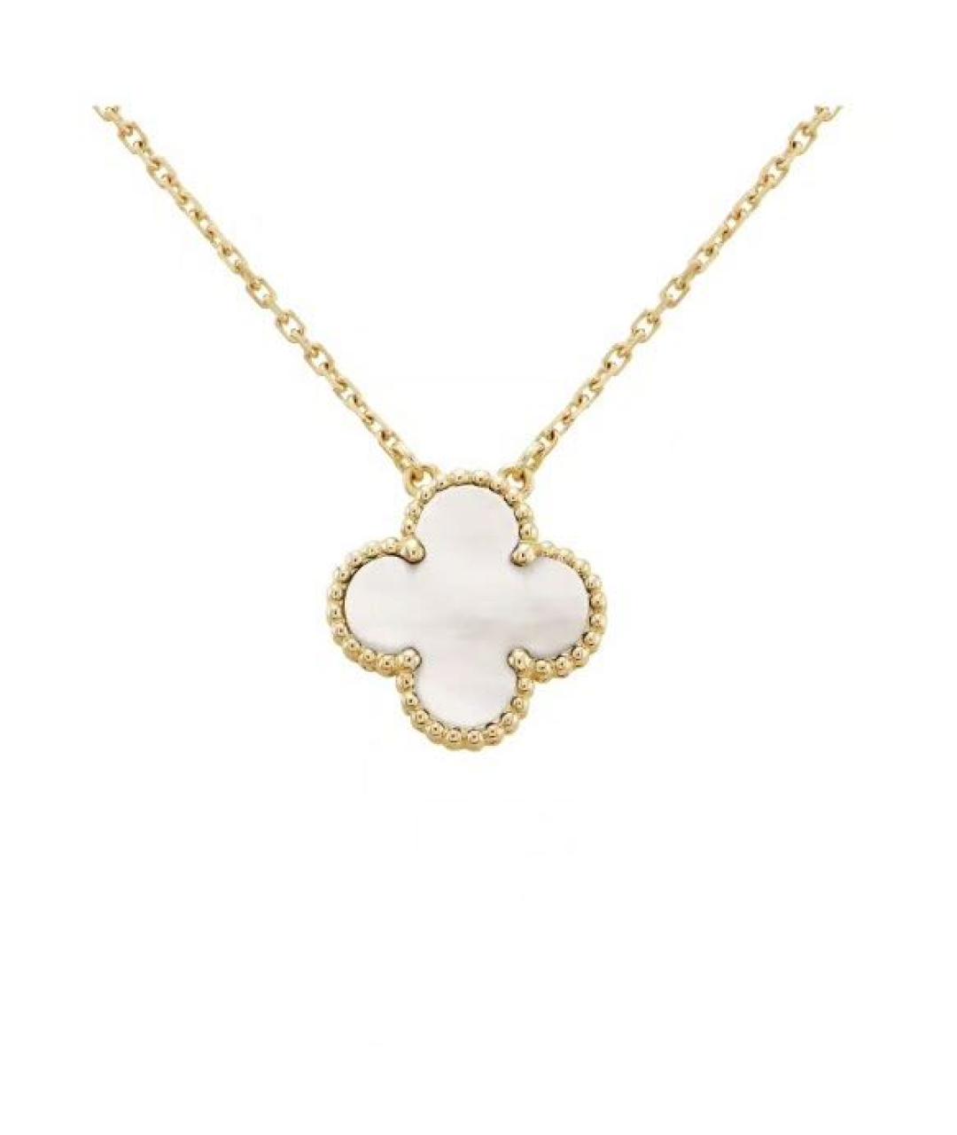 VAN CLEEF & ARPELS Белое колье из желтого золота, фото 1