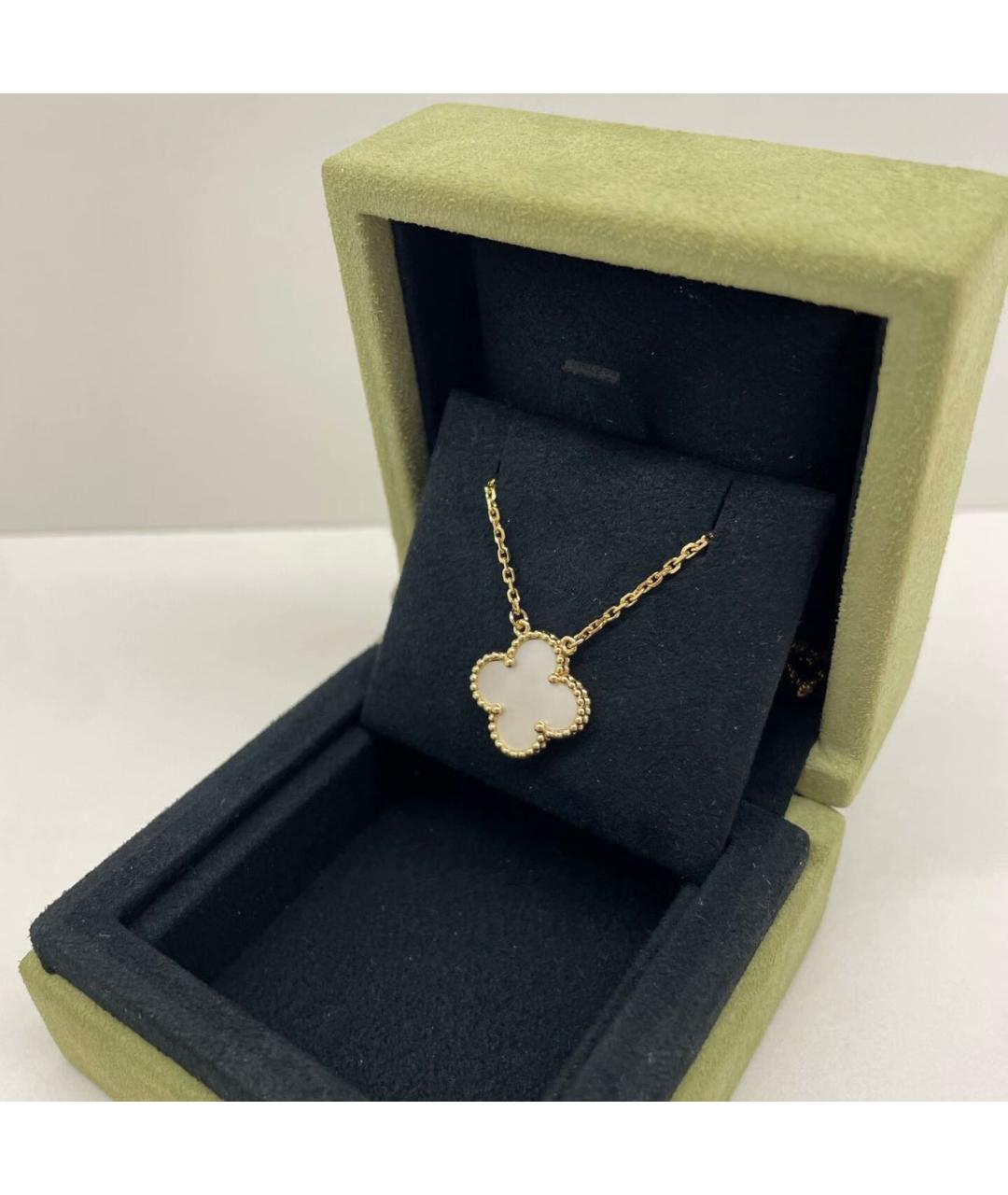 VAN CLEEF & ARPELS Белое колье из желтого золота, фото 4