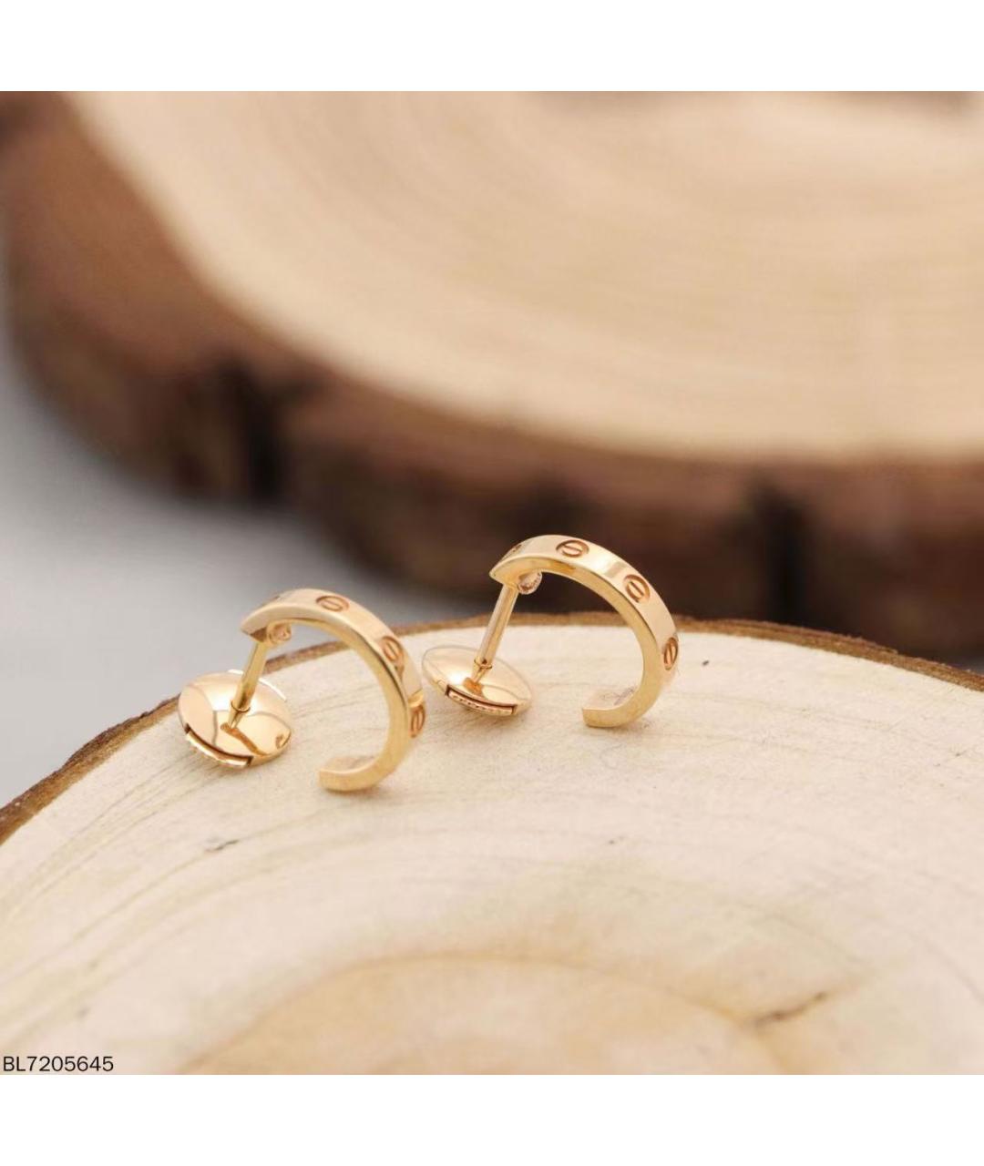 CARTIER Золотые серьги из розового золота, фото 3